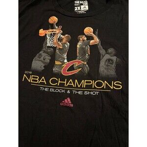 RARE 2016 Cleveland Cavaliers NBA Championship Finals T-Shirt 2XL Lebron Wade